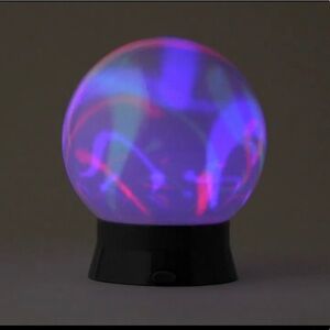 NWT pillowfort silver Globe LED Nightlight 7”H battery operated table decor